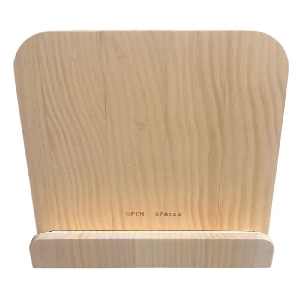 Cookbook Holder‎ by Open Spaces Light Pine Wood New in Box 10.6 X 10.7